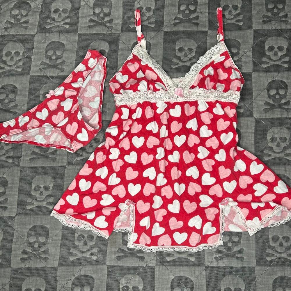 Y2k babydoll lingerie set